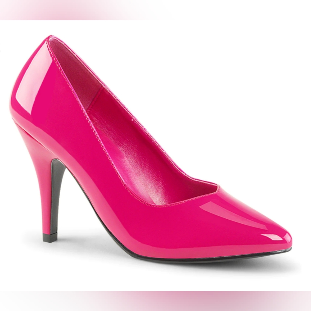 Perfect barbie bimbocore Pleaser 4" heels hot pink size 13!